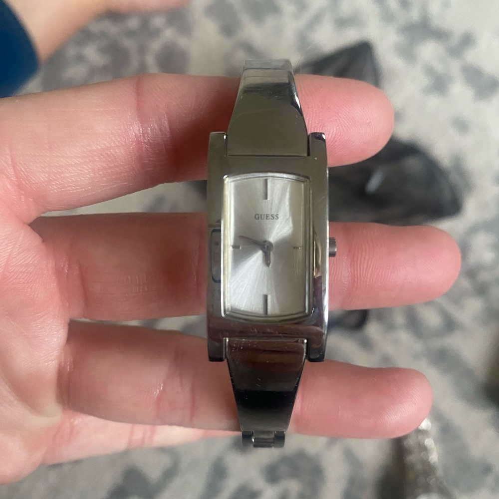 Silver guess watch
